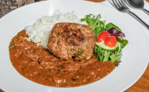 Hayashi with Hamburger Steak